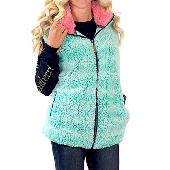 Simply Southern Sweaters - Simply Southern Faux Sherpa Vest